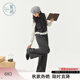 紫涵（ZIHAN）紫涵灰色上下套裝女2025秋季新款簡(jiǎn)約假兩件上衣寬松闊腿褲兩件套 灰色 L