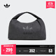 adidas「云朵包」牛仔風(fēng)大容量運動(dòng)挎包女子阿迪達斯官方三葉草 黑色 NS
