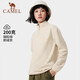 駱駝（CAMEL） 戶(hù)外抓絨衣男女衛衣春秋保暖上衣外套沖鋒衣內膽 暖白 L 