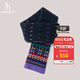 哈吉斯（HAZZYS）女裝 春秋款女士費爾島復古風(fēng)羊毛圍巾女AAOS1FBD003 深藏青色DN 00