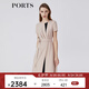 PORTS寶姿春夏新品女裝短袖長連衣裙LM8D258NWB011 貝殼色 XL (10)