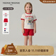 Teenie Weenie Kids小熊童裝25年款新款男女寶寶印花短袖短褲套裝 紅色 100 cm