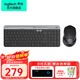 羅技（Logitech） K580無(wú)線(xiàn)藍牙雙模鍵盤(pán)辦公超薄輕音鍵盤(pán)便攜筆記本電腦Mac ipad手機平板鍵盤(pán) K580+M330【鍵鼠套裝】