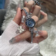 希洛歐海淀藍手表女小巧精致高顏值氣質(zhì)小眾輕奢女士女表藍 藍色