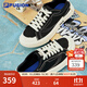 FILA FUSION斐樂女鞋帆布鞋女 低幫板鞋POP輕質(zhì)帆布鞋休閑運動鞋女 黑-BK 37.5