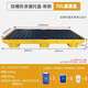 塑料危廢防滲漏托盤化學(xué)品二次容器機(jī)油桶托盤防滲透防泄漏平臺危廢間廢液防溢漏墊板防泄漏卡板防泄露 雙桶矮款B 1250*650*170mm