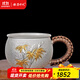 銀器時代銀杯子足銀999梅蘭竹菊主人杯功夫茶具大容量品茗茶杯咖啡養(yǎng)生杯 清雅翠竹小款98克180毫升 足銀999+證書