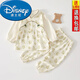 迪士尼（Disney）嬰兒衣服春春秋款兩件套分體套裝女寶寶秋衣秋褲外出服6到12個(gè)月 綠色 80 建議20到25斤左右