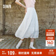 森馬（Semir）半身裙女松緊腰A字裙氣質(zhì)夏季2025拼接蕾絲波點(diǎn)長(cháng)裙109325120005