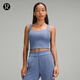 lululemon丨Ribbed Softstreme? 女士羅紋桃心領(lǐng)背心 LW1EVIS 綠洲藍(lán) L