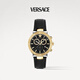 范思哲（VERSACE）手表時(shí)尚運(yùn)動(dòng)三眼石英男表高奢日歷夜光男士手表/七夕禮物送男友 VEPY00320 【黑金43mm】
