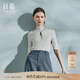 日著(zhù)女裝2024年秋季新款五分袖打底上衣修身圓領(lǐng)可機洗羊毛T恤 尋灰 L
