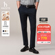 哈吉斯（HAZZYS）男裝 秋款褲子棉彈直筒休閑褲男商務(wù)通勤長(cháng)褲ATDZP0BCP14 藏青色NV 32 （175/78A）