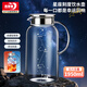 青蘋(píng)果耐熱玻璃水壺1.95升 圍爐煮茶茶水分離冷水壺 大容量涼水壺 