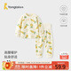 童泰（TONGTAI）嬰兒套裝春秋季純棉寶寶衣服兒童家居服內(nèi)衣上衣高腰褲黃色100cm