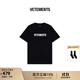 VETEMENTS25新款重磅榻榻米繡花純棉100%t短袖t恤男女士高檔輕奢 65352005 黑色 L
