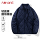 凡客誠品（VANCL）輕薄棉服男秋冬季新款棉衣男士短款翻領(lǐng)夾克外套高級感 藏青 2XL