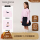 Teenie Weenie Kids小熊童裝25春夏新款男女童寶寶長(cháng)袖條紋襯衫 粉色 150 cm