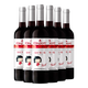張裕紅酒 葡萄酒整箱裝婚慶送禮 葡小萄 750mL 6瓶
