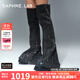DAPHNE LAB程瀟陳粒同款DaphneLabxDIDU方糖過(guò)膝靴聯(lián)名時(shí)裝周秀款褲管靴子女 牛仔水鉆款 【小褲管】 37