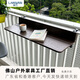 藍萬(wàn)陽(yáng)臺懸掛吧臺折疊桌電腦桌家用小吧臺戶(hù)外升降折疊桌創(chuàng  )意欄桿掛桌 咖啡色 100*27咖啡色