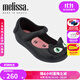 梅麗莎（melissa）卡通小貓咪魚(yú)嘴魔術(shù)貼時(shí)尚休閑小童單鞋30901 黑色/粉色 24 （內長(cháng)約14.5cm)