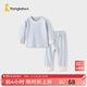 童泰（TONGTAI）寶寶秋衣套裝春秋莫代爾棉嬰兒衣服兒童內衣男女童秋褲家居服 藍色 80 cm