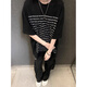 迪伽達(dá)美式復(fù)古高街t恤男女字母短袖男夏季oversize情侶休閑半袖上衣男 MCWP-SC106黑色 XL