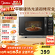美的（Midea）微波爐烤箱一體機 小型家用20升微波爐  光波加熱 鉆石背板（M1-L201B）