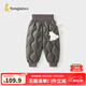 童泰（TONGTAI）寶寶羽絨褲冬季嬰兒褲子兒童休閑外出長(cháng)褲男童女童三防鴨絨褲 灰色 90