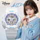迪士尼初中學(xué)生手表女孩高中女生機械獨角獸兒童節禮物運動(dòng)鬧鐘電子表 清新藍【小號】