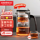 金灶（KAMJOVE）飄逸杯玻璃茶壺家用可拆卸泡茶器茶杯泡茶壺套裝茶具花茶壺 K-209 搭配四個(gè)玻璃茶杯