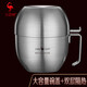 三四鋼食品級(jí)304不銹鋼保溫飯盒快餐碗杯學(xué)生上班族防燙泡面碗飯缸 法蘭克?？觳屯?04：無隔層 1.1L