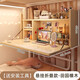旻昱床上折疊電腦桌大學(xué)生宿舍神器懶人書(shū)桌寢室上下鋪懸空學(xué)習小桌子 【懸掛+可折疊】田園橡木