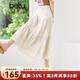 百圖betu女裝2025夏季新款半身裙松緊腰頭不對稱(chēng)蛋糕裙裙子女2504T66 杏色 M