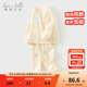 戴維貝拉（DAVE＆BELLA）小童睡衣兩件套女寶寶家居服秋裝新款秋衣秋褲童裝女童內衣套裝 奶黃色【現貨】 110 cm（建議身高100-110cm）