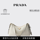 PRADA/普拉達【禮物】女士Prada Aimée中號牛皮革單肩包 白色