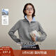 茵曼（INMAN）2025秋冬女裝新款撞色雙層領(lǐng)毛衣長(cháng)袖針織衫 本花灰 S