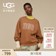 UGG秋季新款女士時尚舒適LOGO長袖衛(wèi)衣休閑套頭圓領(lǐng)運動衫1171477 CHE | 栗色 M