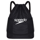 速比濤(Speedo)新款Speedo速比濤干濕分離游泳包抽繩防水背包束口包袋海邊沙灘包升級版黑色
