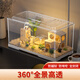 闊庭（KUOTING）倉鼠籠金絲熊飼養(yǎng)箱亞克力透明小倉鼠防啃咬防越獄白色【豪華款】