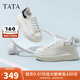 他她（TATA）女鞋2025新款奶油泡泡厚底鞋子小白鞋透氣休閑增高板鞋 白/銀 38
