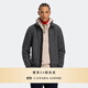 加拿大鵝（Canada Goose）Lawson 男士黑標羊毛抓絨外套拉鏈夾克大鵝外套 7049MB 211 采石場(chǎng)灰 S