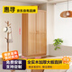 惠尋京東自有品牌【全實(shí)木包安裝】衣柜臥室家用簡(jiǎn)易衣柜組裝原木衣櫥 兩門(mén)款180*55*80 直拼板