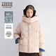Teenie Weenie【小熊軟糖】小熊女裝羽絨服冬季可拆卸連帽泡芙外套 粉色 M