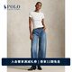 Polo Ralph Lauren 拉夫勞倫 女裝 經(jīng)典款寬松版型棉質(zhì)闊腿牛仔褲 400-藍色 26 (26 S) 偏大