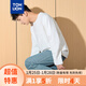 唐獅（TonLion）2025春男凈色圓領(lǐng)長(cháng)袖T恤 白  L 