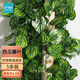 匠心綻放西瓜葉仿真綠植藤條藤葉空調(diào)綠葉假樹葉裝飾水管道遮擋5條裝20191