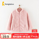 童泰兒童外套秋冬珊瑚絨上衣加厚保暖衣服TS33Q492-DS 粉色 150cm 