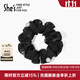 She's茜子時(shí)尚馬尾發(fā)繩盤(pán)發(fā)大腸發(fā)圈皮筋扎頭發(fā)飾頭花頭飾生日禮物女 G0黑色(小號)